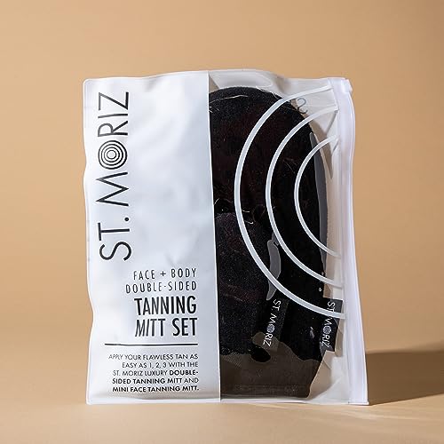 ST. MORIZ MZ57403 Tanning Mitt for adults ideal for everyday use 2-piece gift set, Black Velvet Mitt Duo - Image 3