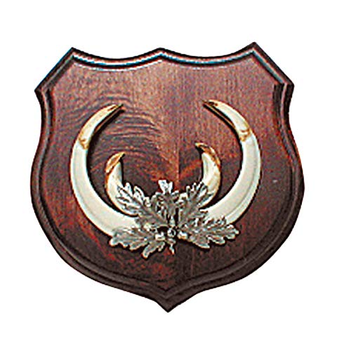 Hi Life Living Nature Foglia Alluminio per Fissaggio Trofeo Cinghiale, Denti, zanne 2698