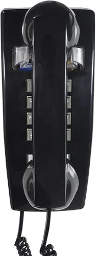 Teléfono de pared, teléfono fijo con cable para el hogar, teléfono de casa retro para el hogar, oficina, hotel, cabina telefónica, escritorio