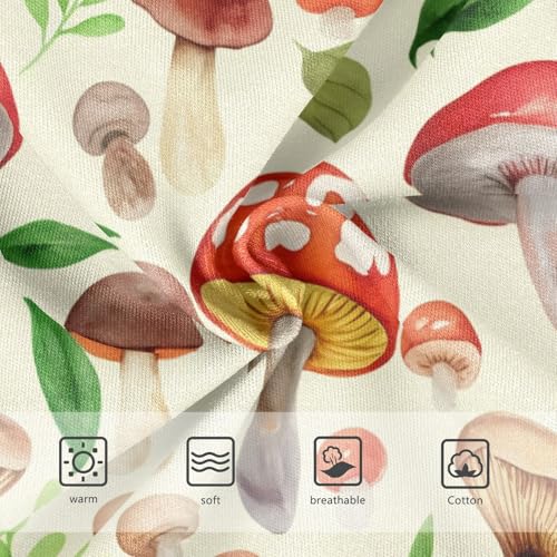 Stylish Toddler Girls Underwear 2t Cotton Girl Panties Cute Forest Mushrooms Beige Briefs Girls Undies3