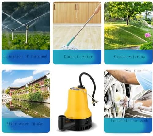 12V/24V Submersible Pond Pump - 50W DC Solar Brushless Motor Water Circulation Pump for Irrigation, Fountains, and Fish Ponds - Efficient Water Pumping Solution