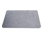 JML Hydro Wonder XL - Super-comfy shower mat that never stains or blocks your drains - Grey