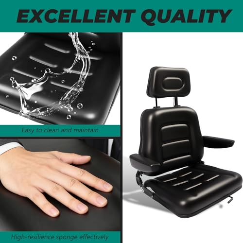 Agrovolcyn Universal Forklift Tractor Lawn Mower Seat with Headrest by Agrovolcyn - Used condition - Image 3
