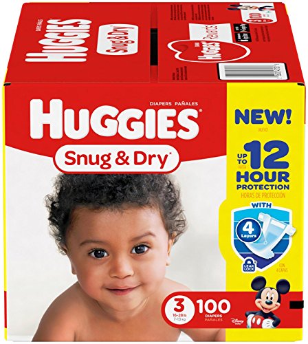 Huggies Snug and Dry Diapers - Size 3-100 ct