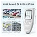Thickness Gauge. HW400 Car Paint Coating Thickness Gau 0-2000UM High Precision Vehicle Paint Film Thickness Tester Meter .Industrial(White HW-400)