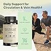 VINATURA Red Vine Leaf Extract - Horse Chestnut, 1300mg/serving *USA Made and Tested* Circulation and Vein Support for Healthy Legs - Helps Blood Flow, Leg Circulation - 60 Capsules (30 Servings)