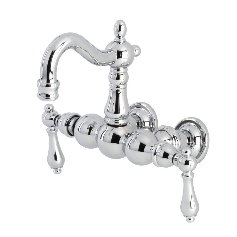 Robinetterie murale 3-3/8" Kingston Brass CA1002T1 pour remplacer un vieux mitigeur de baignoire