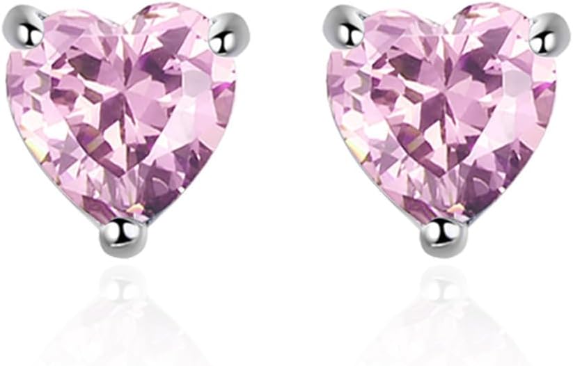 Pink Heart Stud