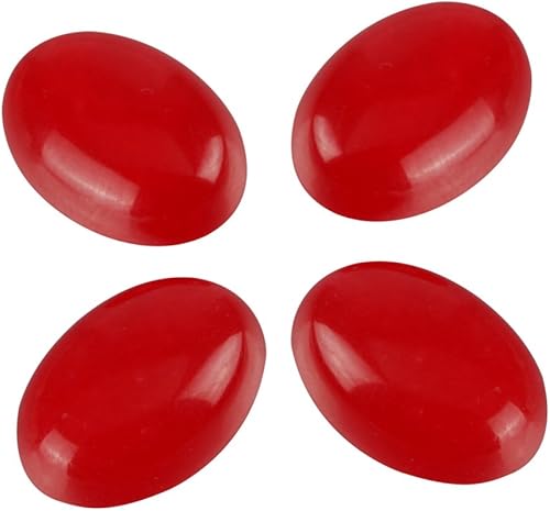 Cuentas de cabujón de piedra suelta de piedra auténtica auténtica de 0.709 x 0.512 in para cristales curativos, aretes de madera de cristal de