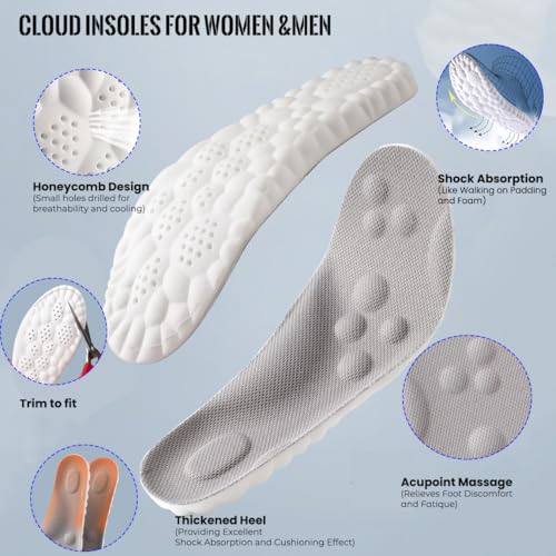 Plantillas confort para hombre y mujer talla hasta 10 gris miniatura 2