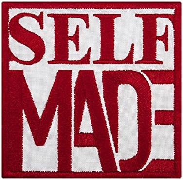 EMBROVERSE Self Made Patch, Embroidered Iron-On Inspirational Quote image 5