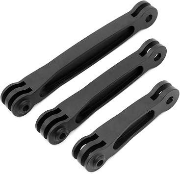 3 in 1 Extension Pivot Aluminum Alloy Arm Adjustable Monopod Bracket for GoPro Hero 4 5 6 7 8 9 10 11 Black Silver Session, AKASO/Campark/YI & Other Cameras