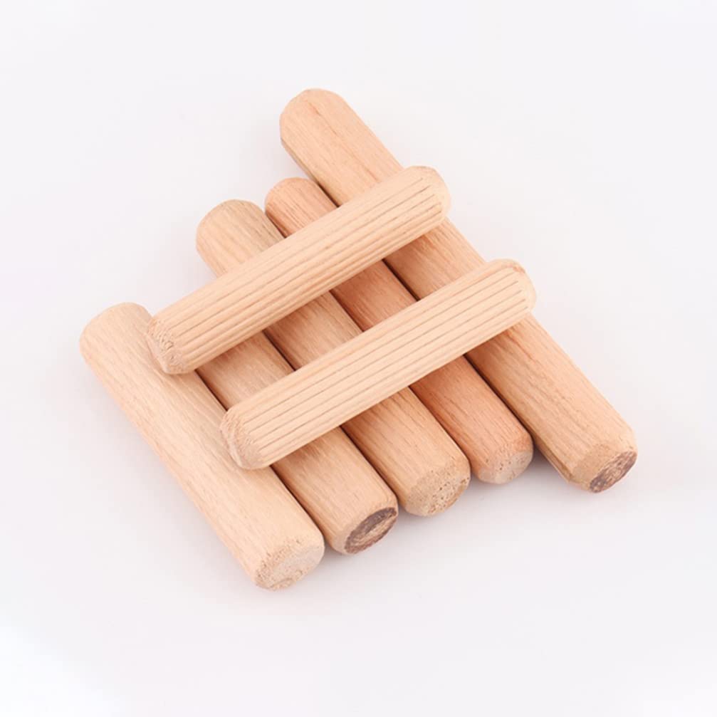 Wooden Dowel Pins 100pcs Beige Wood for Drawer Repairs