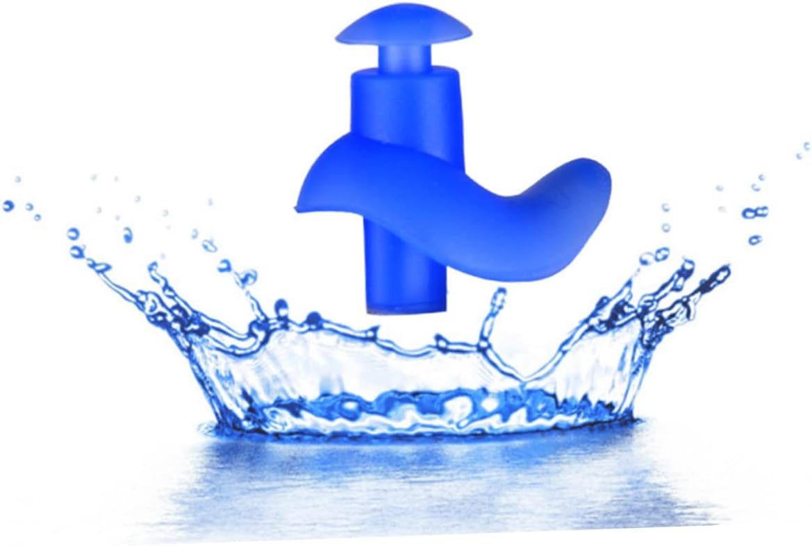 Professional Waterproof Swimming Ear Plugs for Adults 4 Pairs Silicone | Reusable Ergonomic Design, Keeps Water out Swimming or Shower Use, Soft Silicone, Adult Fit