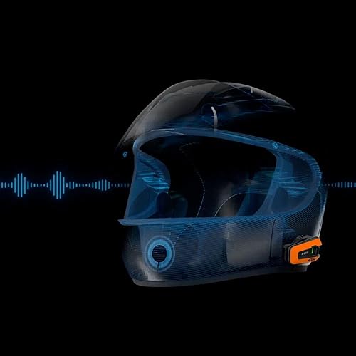 Vista 19 de Cardo PACKTALK Edge - Intercomunicador de auriculares con sistema de comunicación Bluetooth para motocicleta, paquete individual