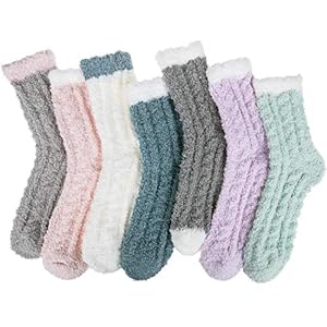 Womens Winter Fuzzy Socks Cozy Fluf...