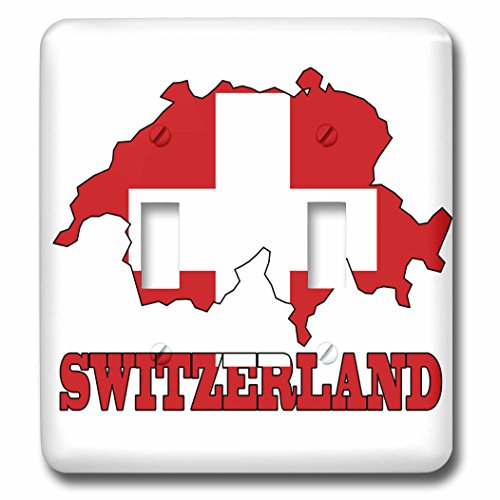 Suisse Double Toggle Switch plaque de finition interrupteur double 3dRose lsp_63210_2