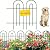 AMAGABELI GARDEN & HOME 14panels Decorative Garden Fences and Borders for Dogs 32in(H)×20ft(L) No Dig Metal Fence Panel Garden Edging Border Fence For Animal Barrier Fencing for Flower Bed Yard Green