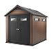 Keter Fusion Large 7.5 x 9 ft. Wood & Plastic Outdoor Yard Garden Composite Storage Shed
