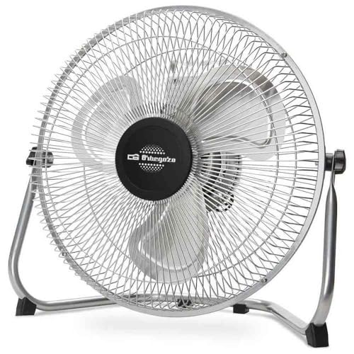 Orbegozo PW 1230, Ventilador industrial power fan, inclinación regulable, 45 W, aspas metálicas de 30 cm, asa de Transporte, Rejilla de Seguridad, 3 velocidades