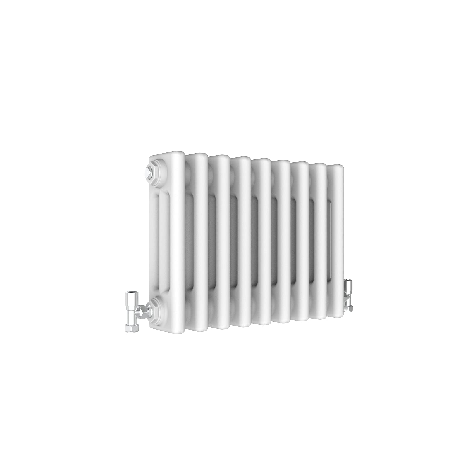 Traditional 3 Column Central Heating Radiator Horizontal Rads Cast Iron Style White 300x425mm