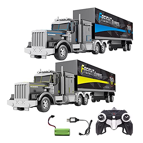 Diawell RC Ferngesteuerte LKW Auto Spielzeugauto Truck mit Akku und Ladegeräte 59cm Lang mit Wiederaufladbare Batterien als Geschenk für Kinder, Jungen und Mädchen