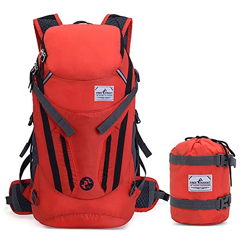 FAMFN ハイドレーションバッグ ハイキングバックパック 登山 小型ザック 超軽量 折りたたみ式 30L 水分補給付き