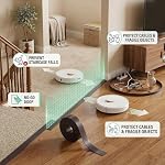 16 Pieds Boundary Strips Marqueurs magnétiques compatibles pour Neato Shark ION IQ Aspirateur robot 750 871 761R85,Eufy RoboVac 30 Robotique xiaomi Roborock S5 noir