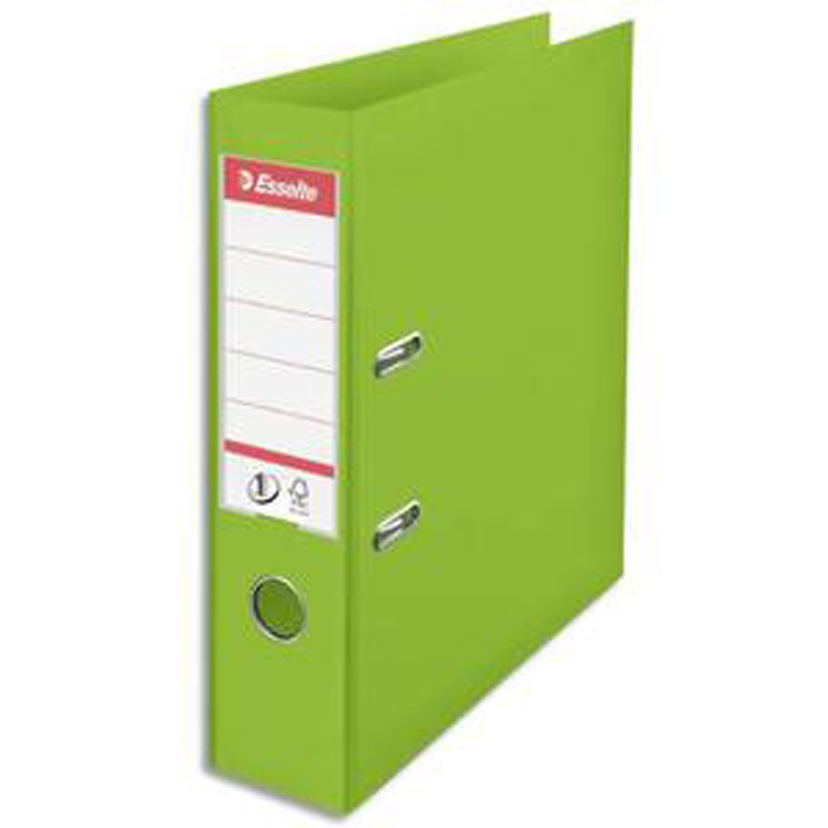 Lot de 10 classeurs à levier N°1 POWER en polypropylène, dos 75mm, coloris Vivida VERT