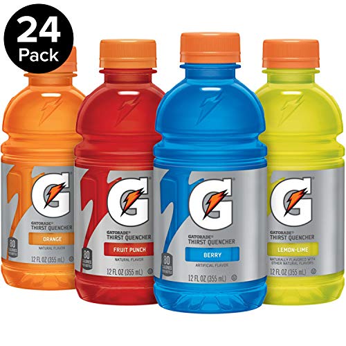 Gatorade Whey Protein Recover Bars, Chocolate Chip, 2.8 Ounce Bars (12 Count) & Classic Thirst Quencher, Variety Pack, 12 Ounce Bottles (Pack Of 24) #TOP4