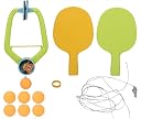 AZIStore Hanging Table Tennis Trainer Set 2 Rocket Bats 6 Ping Pong Balls Kids Indore Games Indore Table Tennis Trainer Kids Toys 3 4 5 6+ Years Children Indoor Games gallery image