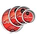 Last Confection 4-Piece Round Cake Pan Set - Includes 6", 8", 10" and 12" Aluminum Pans - 3" Deep