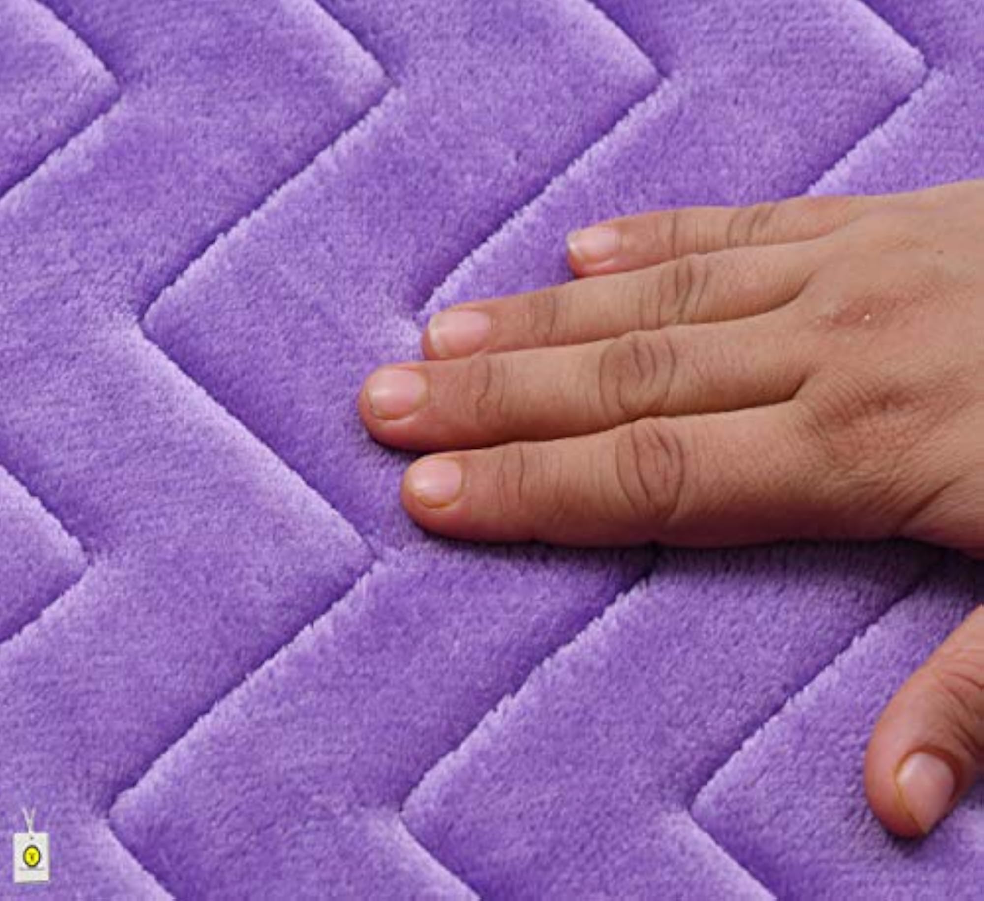 Super Soft Microfiber Anti Slip Bath Mat, Purple