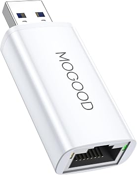 MOGOOD USB3.0 Ethernet Adapter - Gigabit LAN USB Network Adapter for TV, Chromebook, Laptop, Windows, Mac OS, Surface Pro,Amazon fire tv Cube