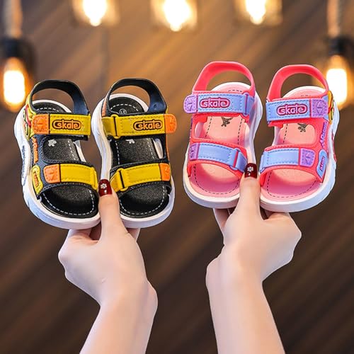 IWIHMIV Kids Sandals Boys Girls Lightweight Non Slip Soft Soled Athletic Sandals with Adjustable for Walking Beach Water3
