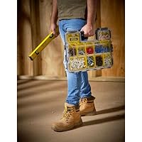 STANLEY FatMax Werkzeug-Profi-Organizer/Werkzeug Organizer (44.6 x 7.4 x 35.7 cm, flache Fächer, mit Klappdeckel und Kunststoffschnallen, 10 herausnehmbare Boxen) 1-97-519 – Ansicht 2