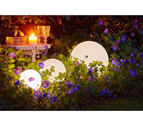 Lampe solaire à changement de couleur automatique Dehner Ø 15 cm plastique - 7