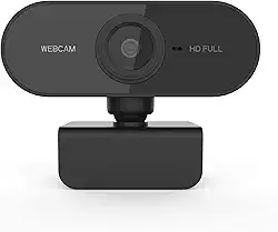 Webcam FULL HD 1080p Visão 360º USB 2.0 e 3.0 Mini Câmera Microfone embutido para professores, alunos, reuniões, conferências Excelente custo benefício