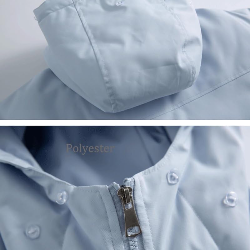 Detachable Wool Neck Hooded Cotton Padded Jacket with Thickened Outdoor Commuting Coat