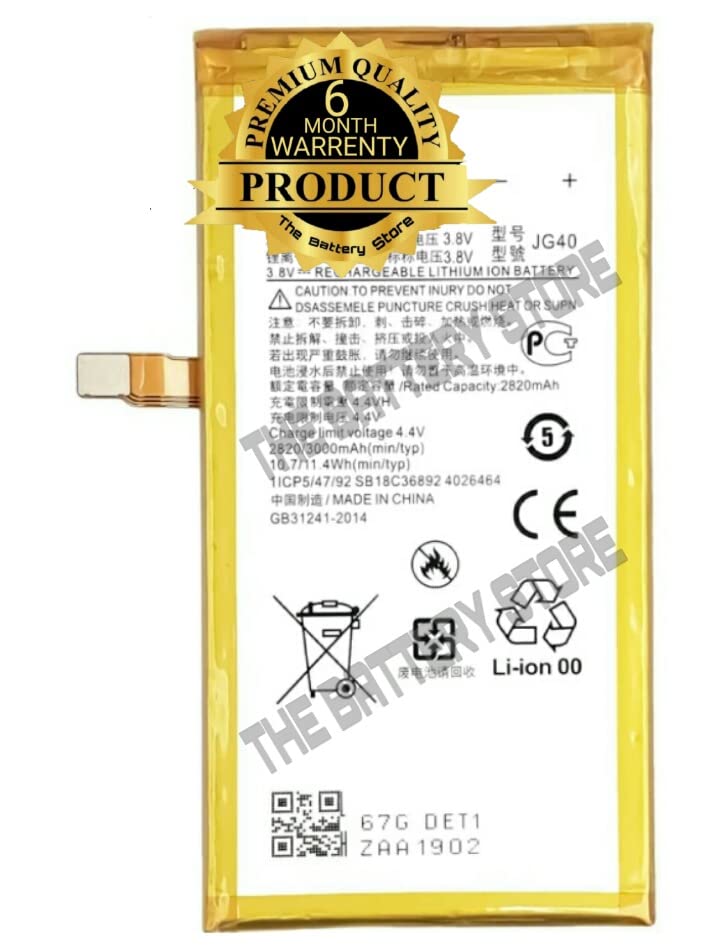 Image of THE BATTERY STORE Original JG40 Battery for Motorola G7 Plus XT1965 Battery with 6 Month Warranty**** (H16)