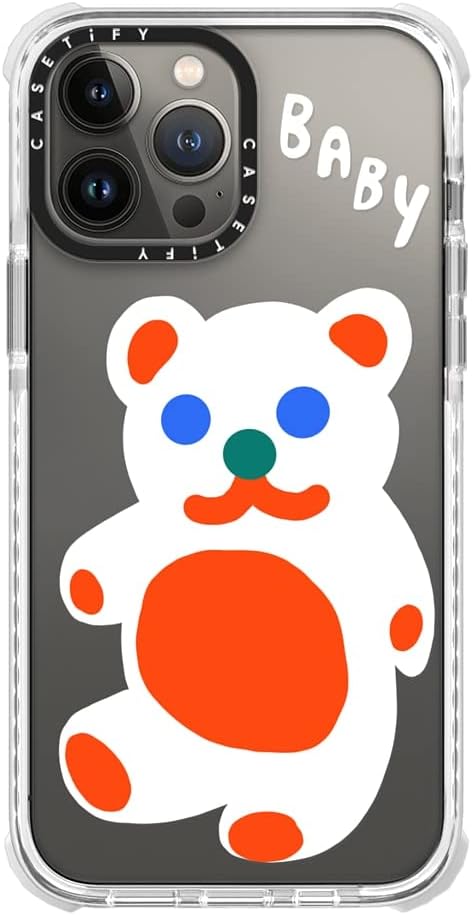 CASETiFY Ultra Impact iPhone 13 Pro Max Case [9.8ft Drop Protection] - Baby Bear by Katie Benn - Clear - Image 9