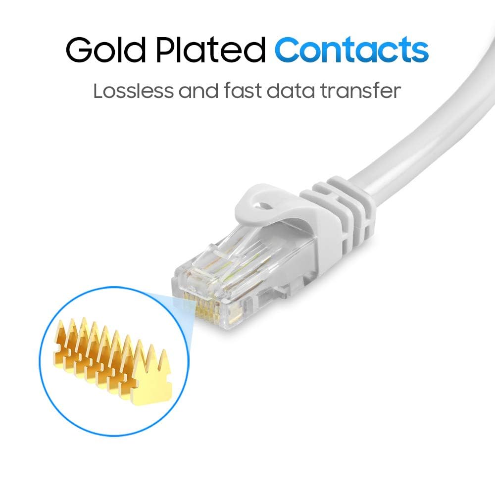 Cmple Kabel sieciowy CAT 6 500 MHz UTP ETHERNET LAN, biały