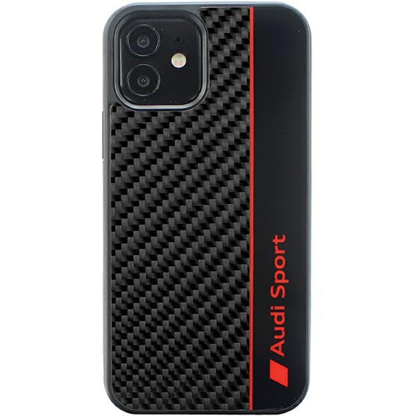 Audi Coque Rigide en Fibre de Carbone pour iPhone 11/XR 6,1" Noir AUS-TPUPCIP11-R8/D1-BK