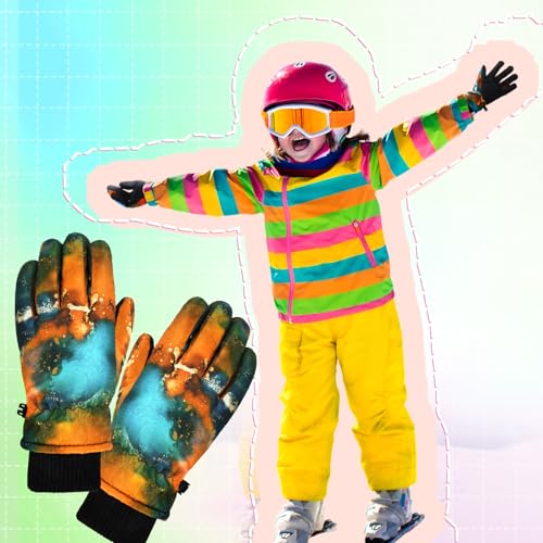 Image of Bencailor 3 Pairs Kids Ski Gloves Children Winter Gloves