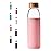 veegoal 18 Oz Borosilicate Glass Water Bottles with Bamboo Lid, BPA-FREE, Non-Slip Silicone Sleeve, and Stainless Steel Leak Proof Lid - Reusable Glass Bottle for Men and Women