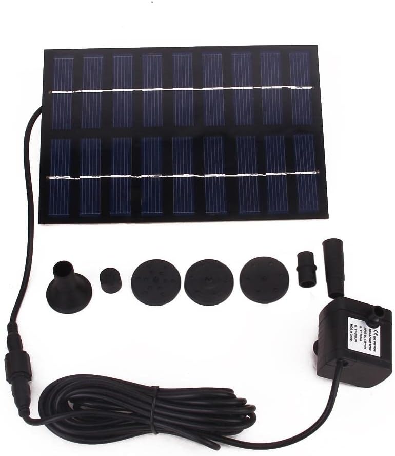 Solar Powered Fountain Pump For Garden Pond - Efficient Brushless Technology, 220L/H Flow, 70Cm Water Height, Perfect For Outdoor Bird Bath, And Easy To Use