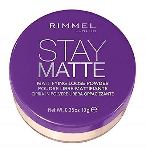 Rimmel Stay Matte - Polvo suelto, 001 transparente, 0.13 onzas (paquete de 1)
