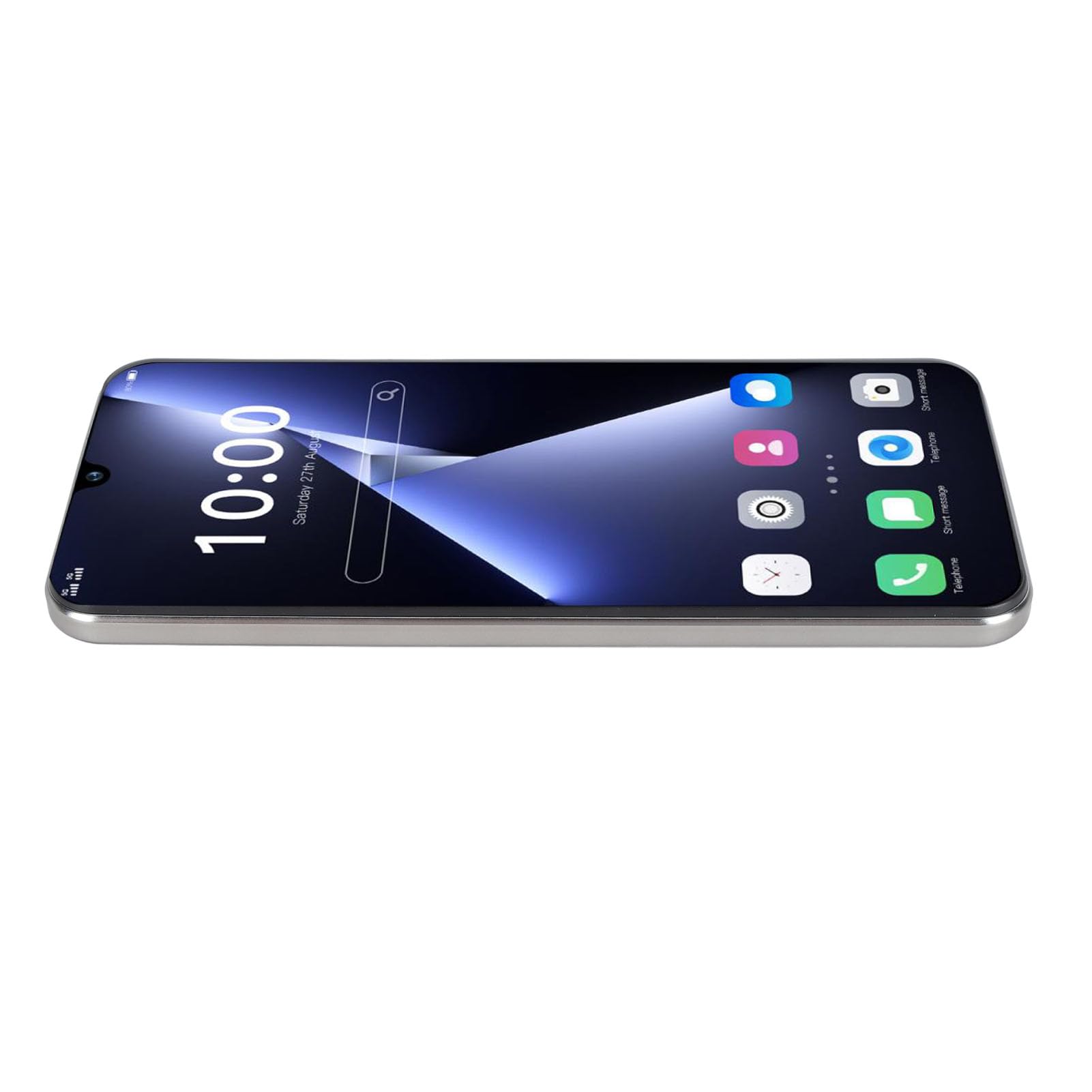 Sxhlseller Smartphone HD Ultrasottile da 6,49 Pollici, 6 GB di RAM, 64 GB di ROM, Telefono Cellulare Dual Standby per gli Utenti (SILVER)