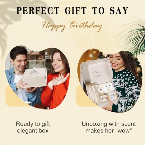 Birthday Gifts for Women, Happy Birthday Gift Baskets for Women, Women Unique Birthday Gifts Ideas for Best Friend, Her, Sister, Daughter, Coworkers, Families - Not a Day over Fabulous Glass Gifts Box - Thumbnail 2
