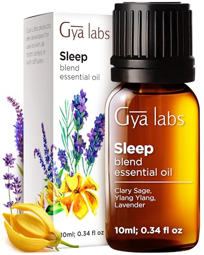 Gya Labs Sleep Essential Oil Blend - 100% Pure Natural Sleep Oil for Diffuser & Aromatherapy, Soothing, Bedtime and Self-Care (0.34 Fl Oz)